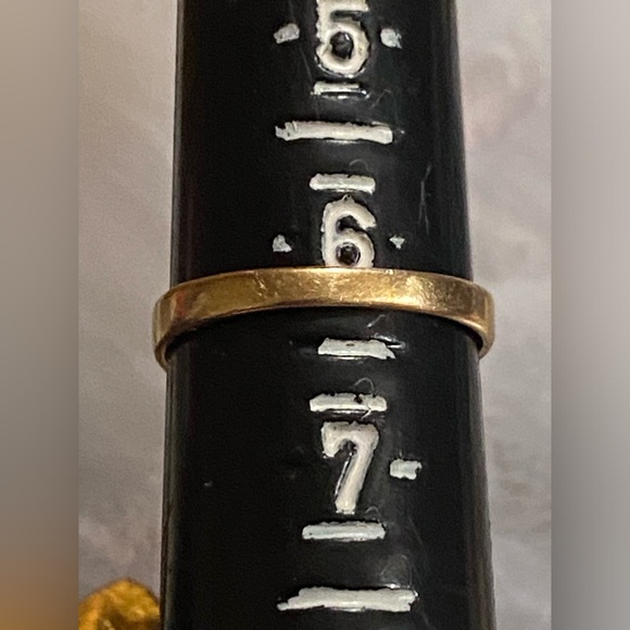 ON SALE 🤩 14k Yellow Solid Thick Heavy Gold Diamond Topaz Ring #8052 Stamped ST - Picture 2 of 12